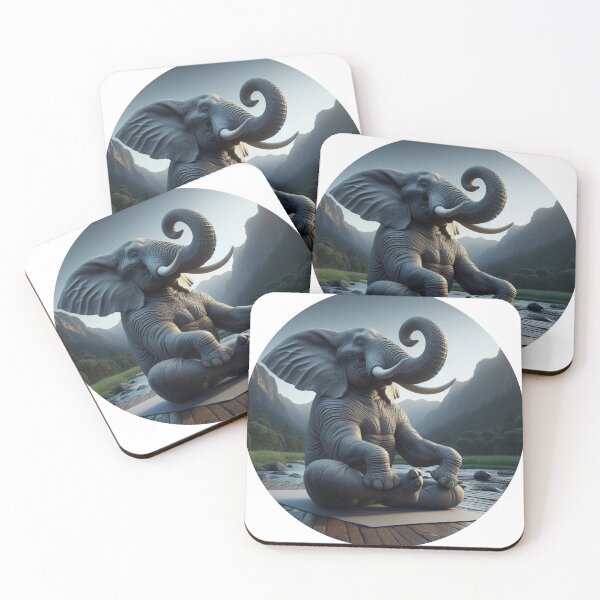 Item preview, Jumbo in the yoga position designed and sold by Toms Tee.