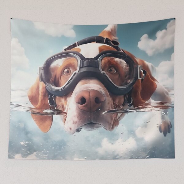 Item preview, Diver dog (diving dog) designed and sold by hhh-art.