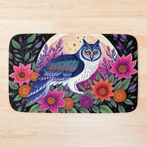 Item preview, Flowers Forest Owl and Moon designed and sold by TheDarkWardrobe.