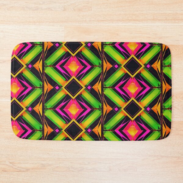 Item preview, Neon square pattern designed and sold by UZRWRLD .