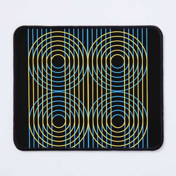 Item preview, Blue and Gold Geometric Circles designed and sold by LipsLab.