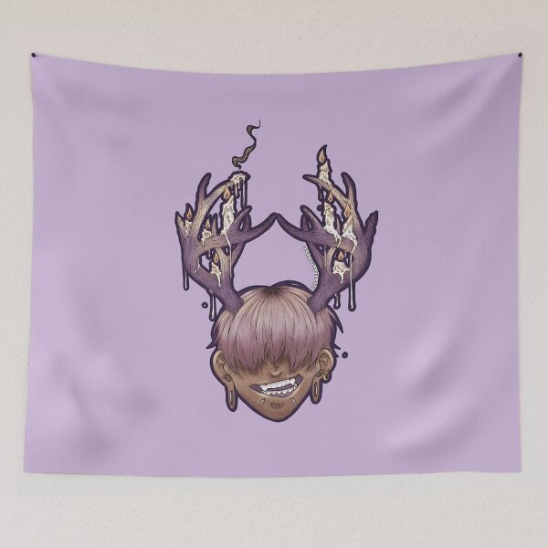 Item preview, Deer Boy - Lilac Background designed and sold by Hecate Kamikaze.