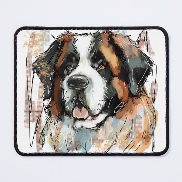 Item preview, St Bernard Dog designed and sold by TraceyMackieArt.