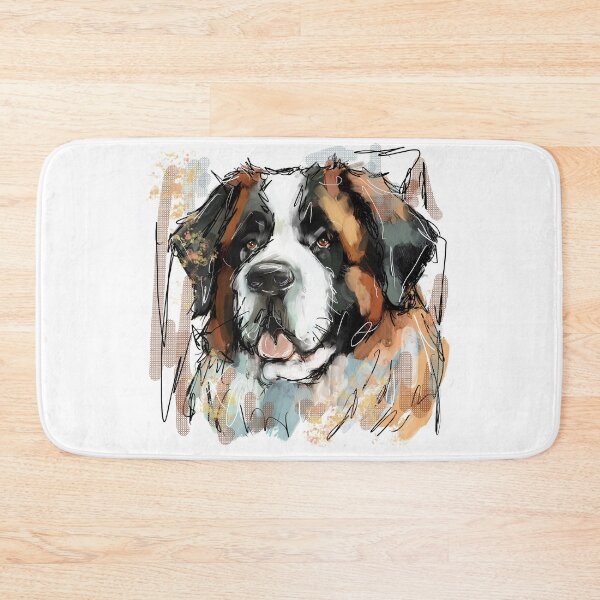 Item preview, St Bernard Dog designed and sold by TraceyMackieArt.