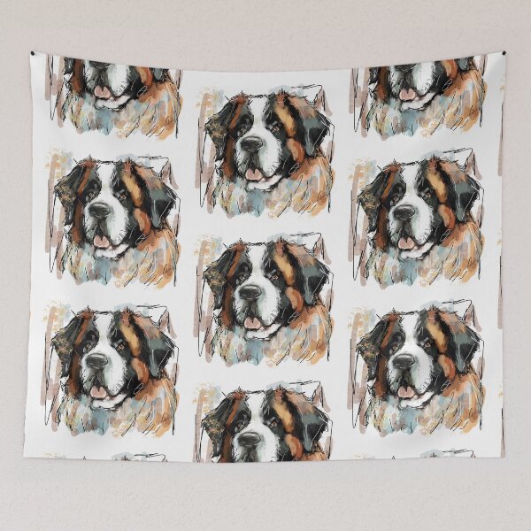 Item preview, St Bernard Dog designed and sold by TraceyMackieArt.