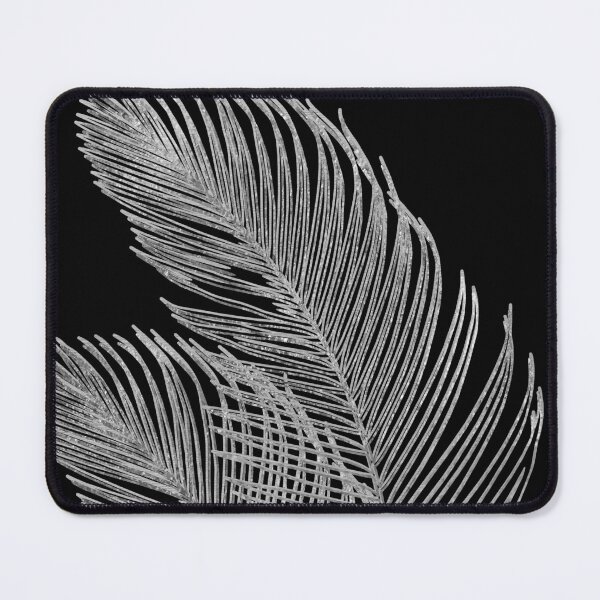 Item preview, Palm Leaves Finesse Line Art with Silver Foil #2 (Photo of Foil Only - Not Reflective) designed and sold by Anita's & Bella's Art.