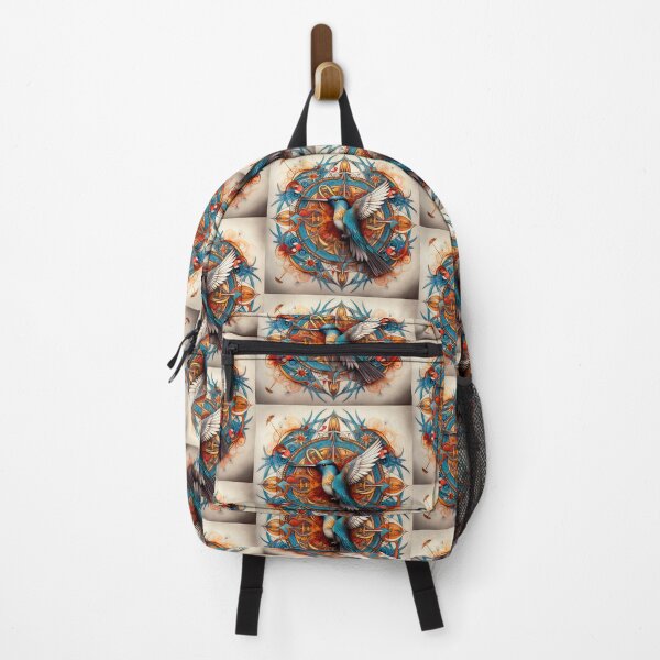 Item preview, Vibrant Hummingbird in a Mandala designed and sold by KingExpressions.