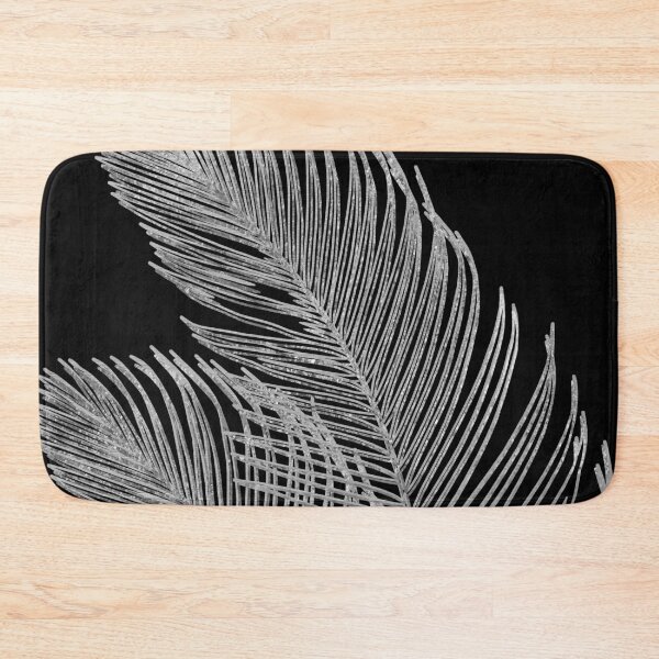Item preview, Palm Leaves Finesse Line Art with Silver Foil #2 (Photo of Foil Only - Not Reflective) designed and sold by Anita's & Bella's Art.