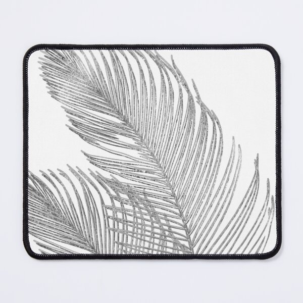 Item preview, Palm Leaves Finesse Line Art with Silver Foil #1 (Photo of Foil Only - Not Reflective) designed and sold by Anita's & Bella's Art.