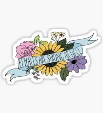 females are strong as hell Sticker