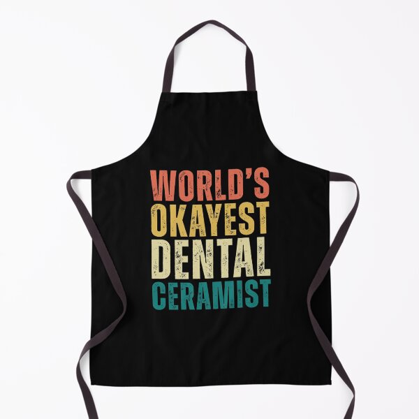 Item preview, Retro Worlds Okayest Dental Ceramist designed and sold by kamrankhan.