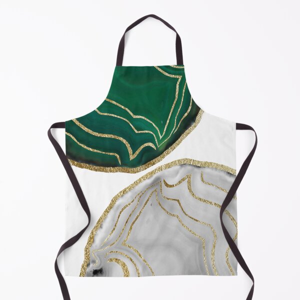 Item preview, Yin Yang Emerald White Agate Gold Glam #1 (Photo of Foil Only - Not Reflective) designed and sold by Anita's & Bella's Art.
