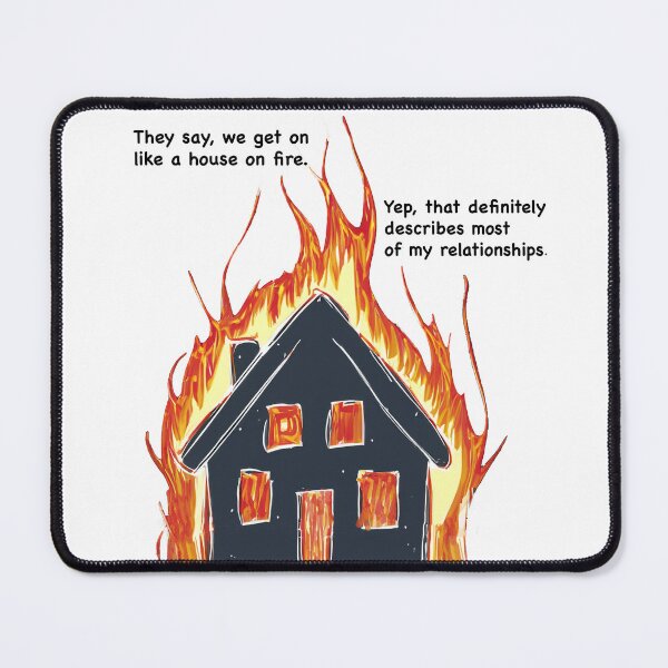 Item preview, Funny, House on Fire designed and sold by FunandWhimsy.