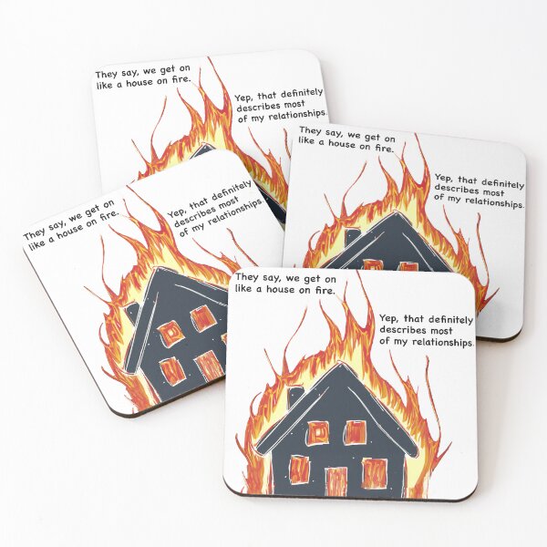 Item preview, Funny, House on Fire designed and sold by FunandWhimsy.