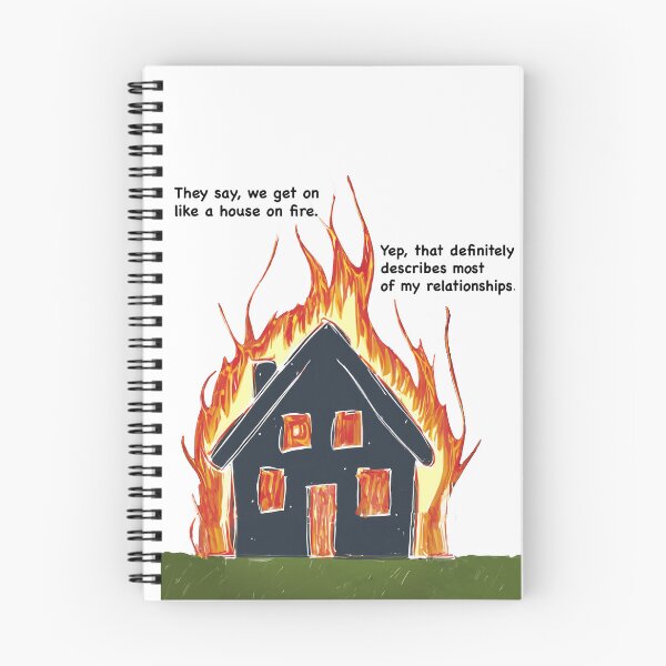 Item preview, Funny, House on Fire designed and sold by FunandWhimsy.