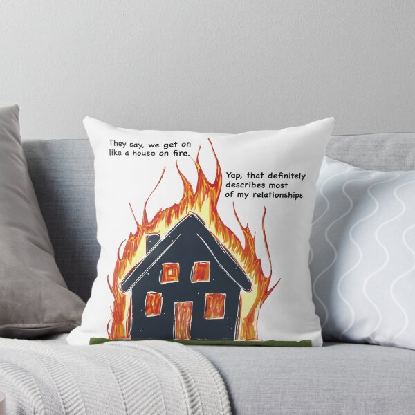 Item preview, Funny, House on Fire designed and sold by FunandWhimsy.