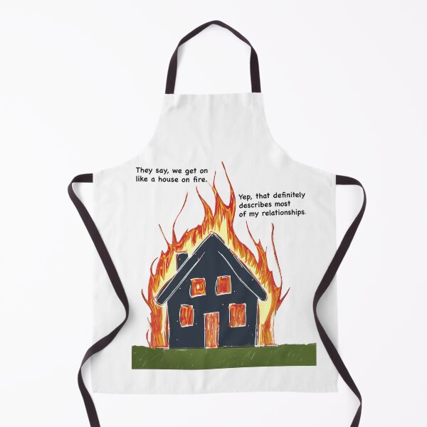 Item preview, Funny, House on Fire designed and sold by FunandWhimsy.