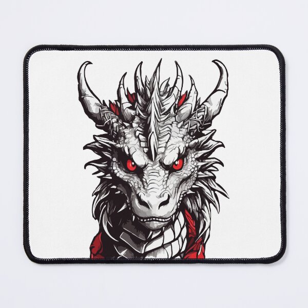 Item preview, Black white and blood red dragon designed and sold by SameB.