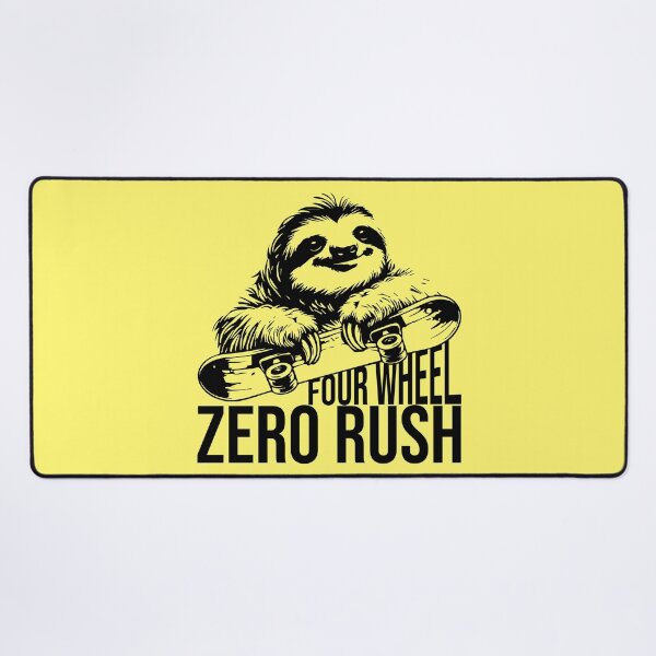 Item preview, Funny Skateboard Quote: Sloth Riding Skateboard designed and sold by NawalMagdy.