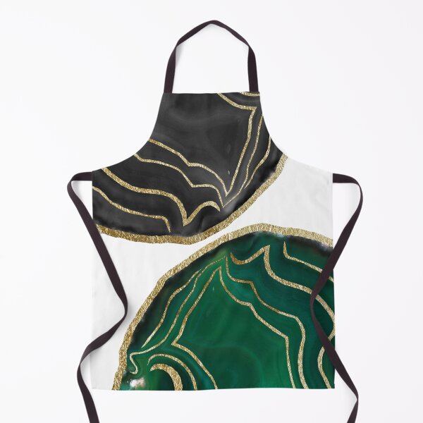 Item preview, Yin Yang Emerald Black Agate Gold Glam #1 (Photo of Foil Only - Not Reflective) designed and sold by Anita's & Bella's Art.