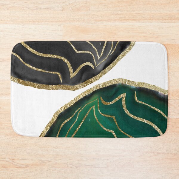 Item preview, Yin Yang Emerald Black Agate Gold Glam #1 (Photo of Foil Only - Not Reflective) designed and sold by Anita's & Bella's Art.