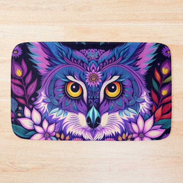 Item preview, Colorful Flowers and Forest Owl  designed and sold by TheDarkWardrobe.