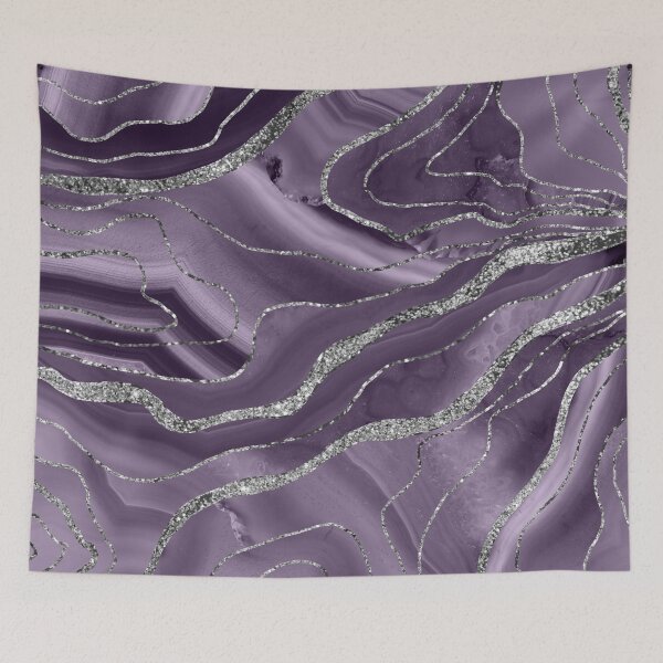 Item preview, Lavender Agate Silver Glam #1 (Photo of Glitter Only - Not Reflective) designed and sold by Anita's & Bella's Art.