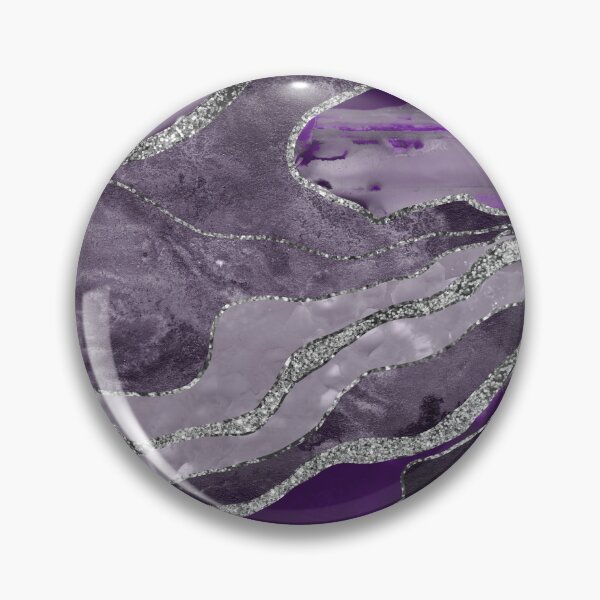 Item preview, Dark Violet Marble Agate Silver Glam #1 (Photo of Glitter Only - Not Reflective) designed and sold by Anita's & Bella's Art.