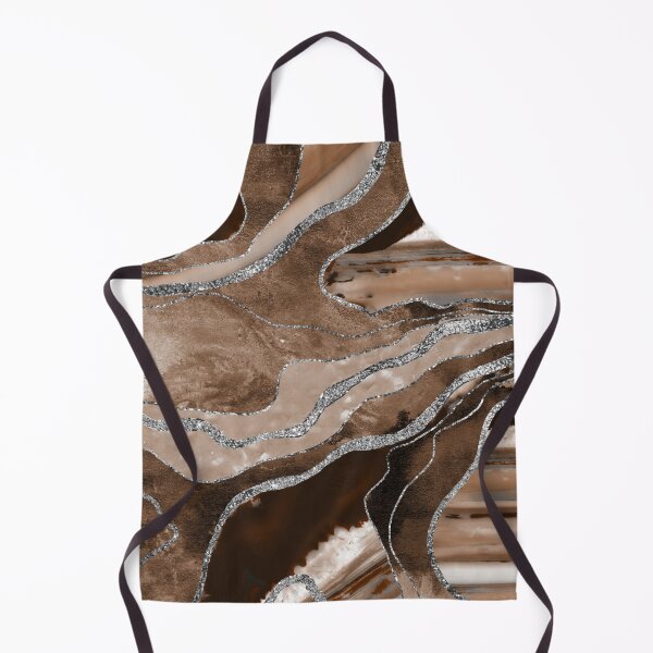 Item preview, Brown Marble Agate Silver Glam #1 (Photo of Glitter Only - Not Reflective) designed and sold by Anita's & Bella's Art.