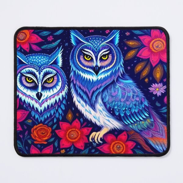 Item preview, Colorful Flowers and Forest Owl  designed and sold by TheDarkWardrobe.