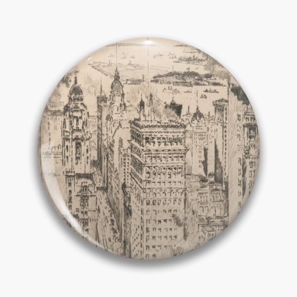 Item preview, Architectural sketch of a city with many skyscrappers designed and sold by SLGA-Designs.
