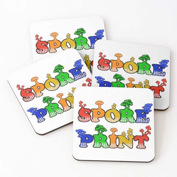 Item preview, Spore Print, abstract, magic mushroom, rainbow art designed and sold by MayGreenAbgrall.