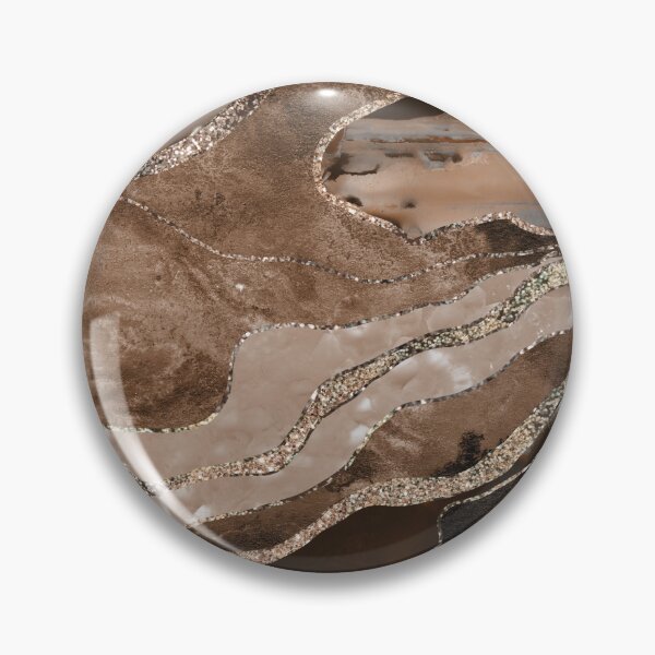Item preview, Brown Marble Agate Gold Glam #1 (Photo of Glitter Only - Not Reflective) designed and sold by Anita's & Bella's Art.