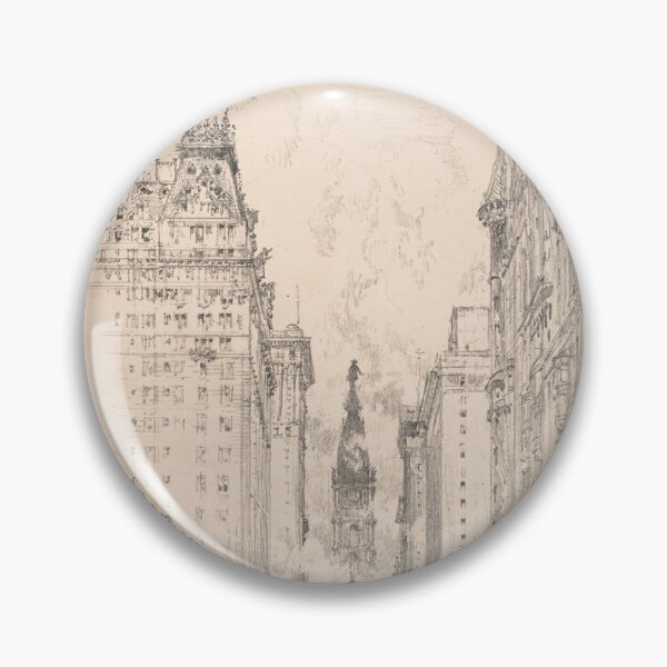 Item preview, Architectural sketch of Broad Street in 20th century designed and sold by SLGA-Designs.