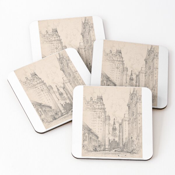 Item preview, Architectural sketch of Broad Street in 20th century designed and sold by SLGA-Designs.