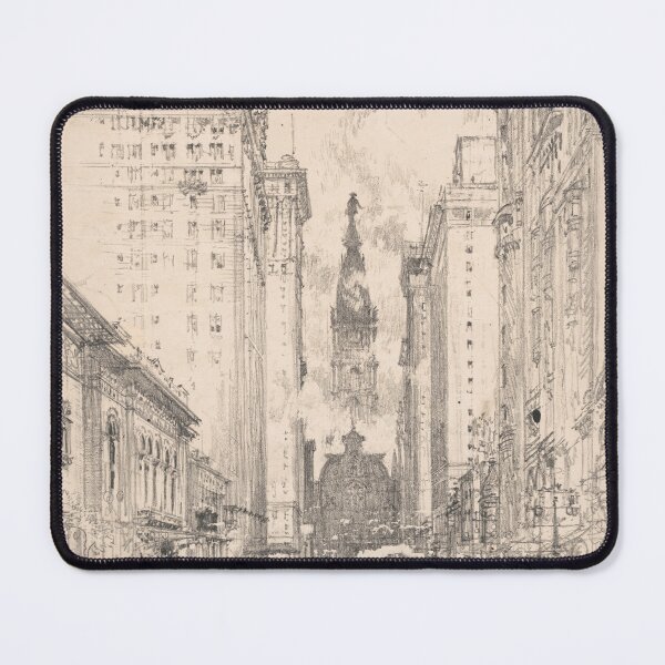 Item preview, Architectural sketch of Broad Street in 20th century designed and sold by SLGA-Designs.