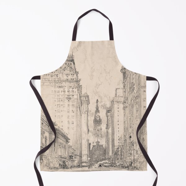 Item preview, Architectural sketch of Broad Street in 20th century designed and sold by SLGA-Designs.