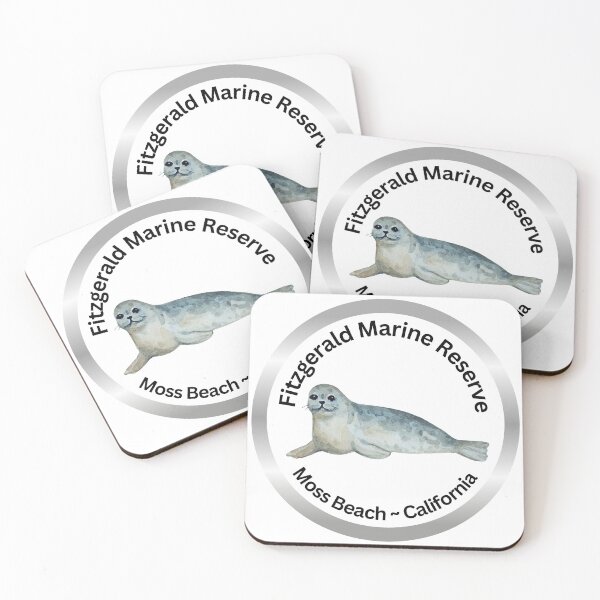 Item preview, Fitzgerald Marine Reserve Moss Beach Harbor Seal designed and sold by HalfMoonBayShop.