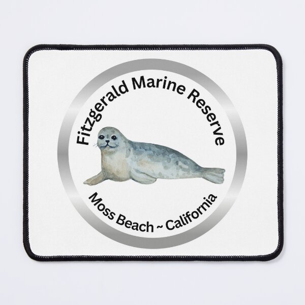 Item preview, Fitzgerald Marine Reserve Moss Beach Harbor Seal designed and sold by HalfMoonBayShop.