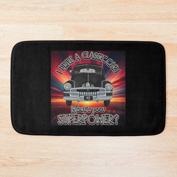 Item preview, Black FJ Holden on Sunrise - I DRIVE A CLASSIC CAR, whats your SuperPower? designed and sold by Michael van der Hoorn.