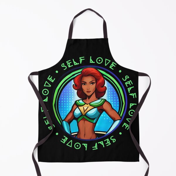 Item preview, Superhero Woman Green Self Love Battle Suit Blue designed and sold by Melan Designs.