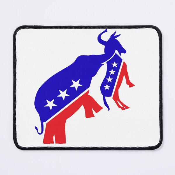 Item preview, GOP Elephant hangs Democrat Donkey designed and sold by pacedesign.