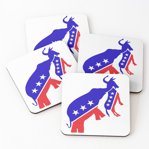 Item preview, GOP Elephant hangs Democrat Donkey designed and sold by pacedesign.