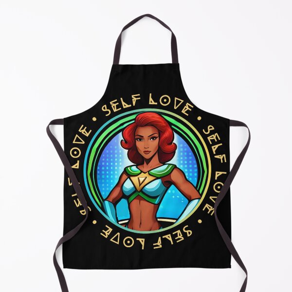 Item preview, Superhero Woman Yellow Self Love Battle Suit Cyan designed and sold by Melan Designs.