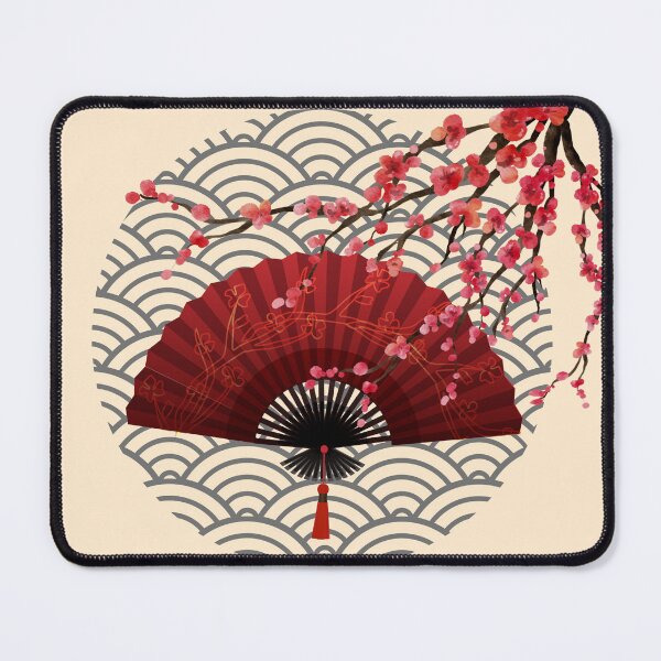 Item preview, Japanese Fan/Flower Art designed and sold by ASHBooksnThings.