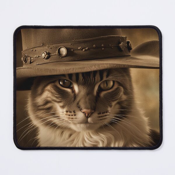 Item preview, Mean Kitty Desperado Tabby designed and sold by Stephanie Laird.