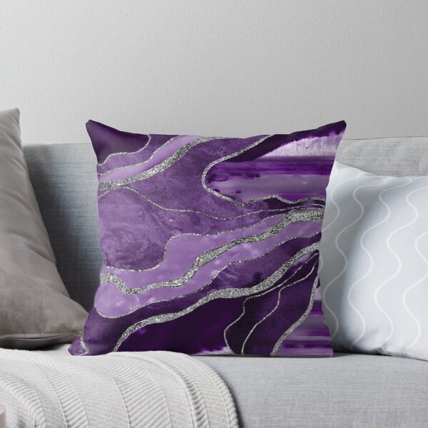 Item preview, Purple Marble Agate Silver Glam #1 (Photo of Glitter Only - Not Reflective) designed and sold by Anita's & Bella's Art.