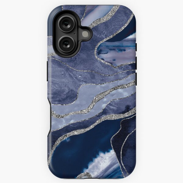 Item preview, Blue Marble Agate Silver Glam #1 (Photo of Glitter Only - Not Reflective) designed and sold by Anita's & Bella's Art.