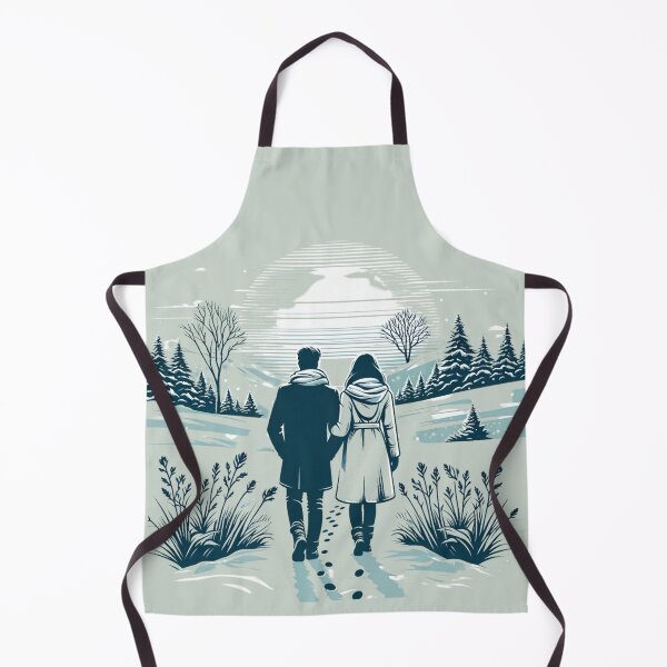 Item preview, Couple walking in snow designed and sold by Chaput Store.