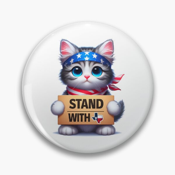 Item preview, Freedom Fighter Kitten Stand With Us designed and sold by PrintWizardArt.